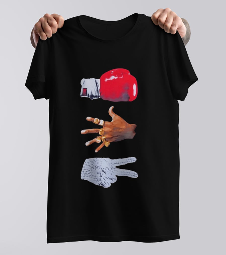 Michael Jordan MJ Jackson Michael Tyson Gloves T-Shirt