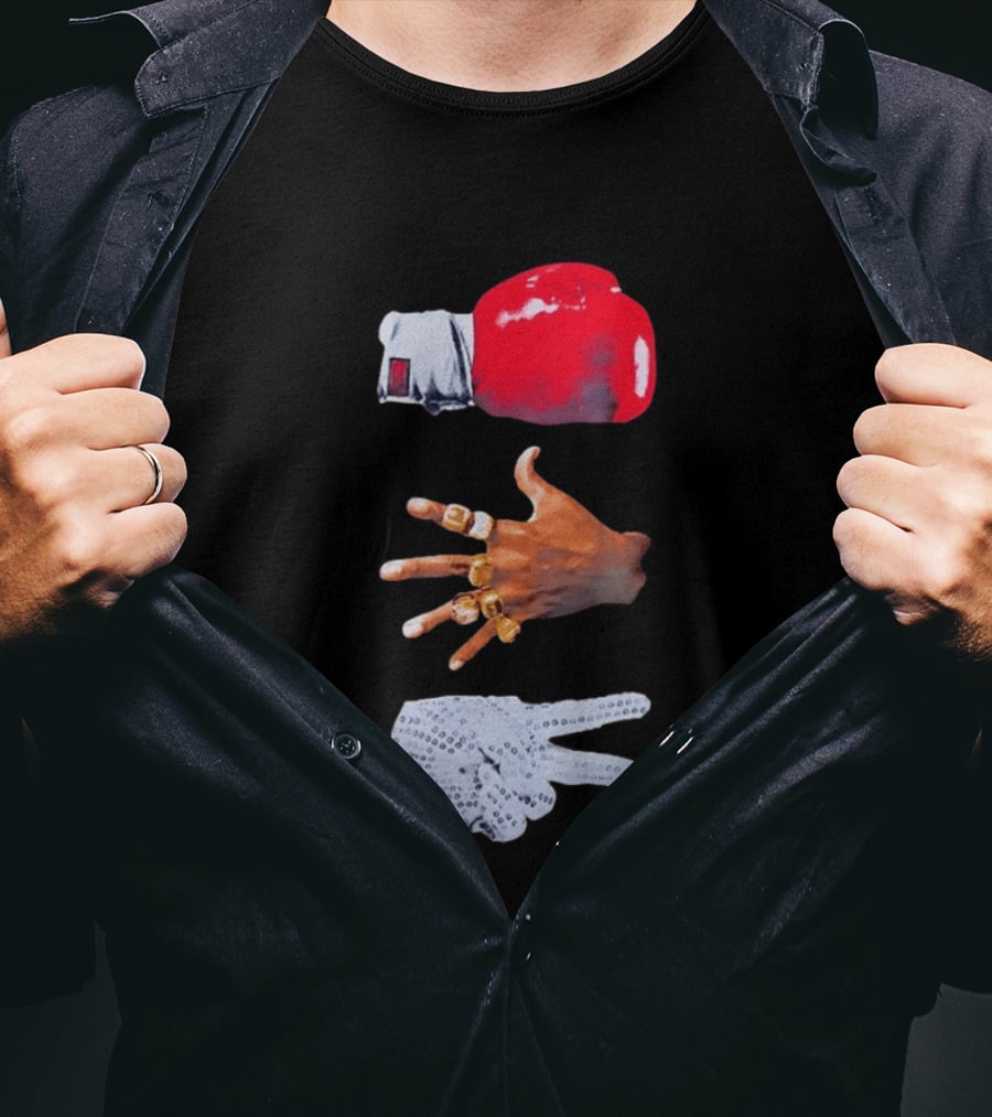 Michael Jordan MJ Jackson Michael Tyson Gloves T-Shirt