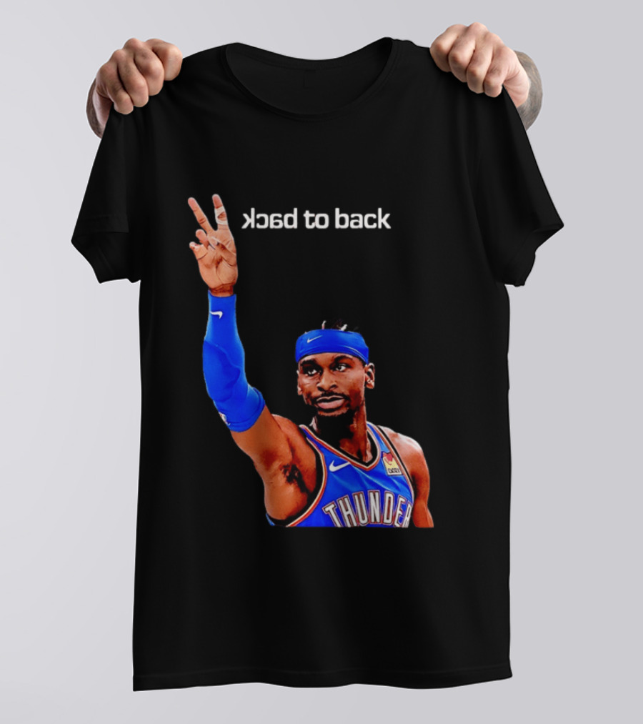 OKC Thunder SGA 2026 Back To Back MVP Shai Gilgeous Alexander T-Shirt