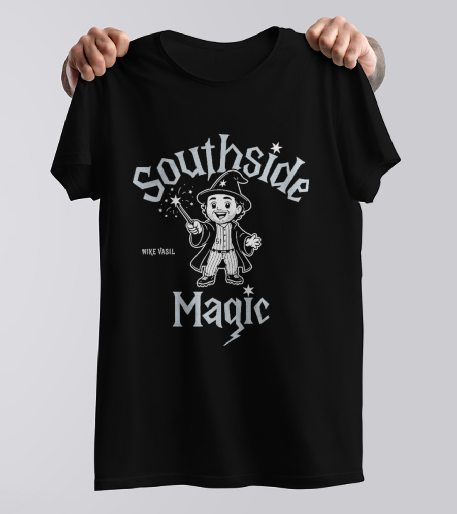 Southside Magic Mike Vasil Wizard With Wand And Starry Hat T-Shirt