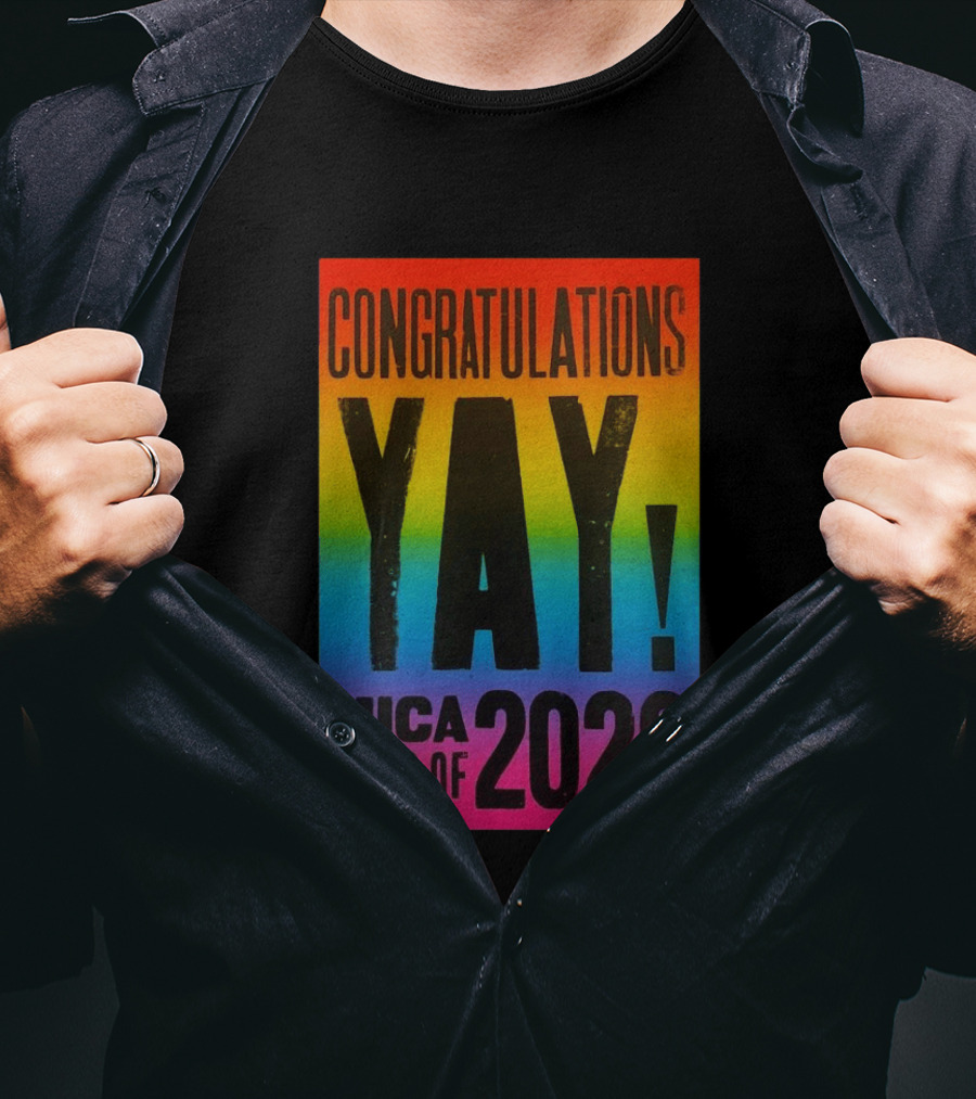 Congratulations Yay Mica Class Of 2026 Rainbow T-Shirt