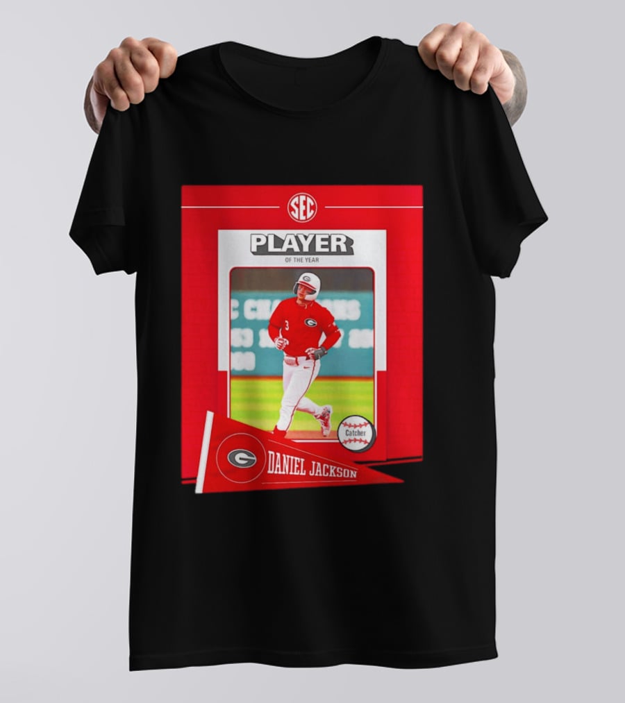 SEC Player Of The Year Daniel Jackson Catcher Georgia 2026 T-Shirt