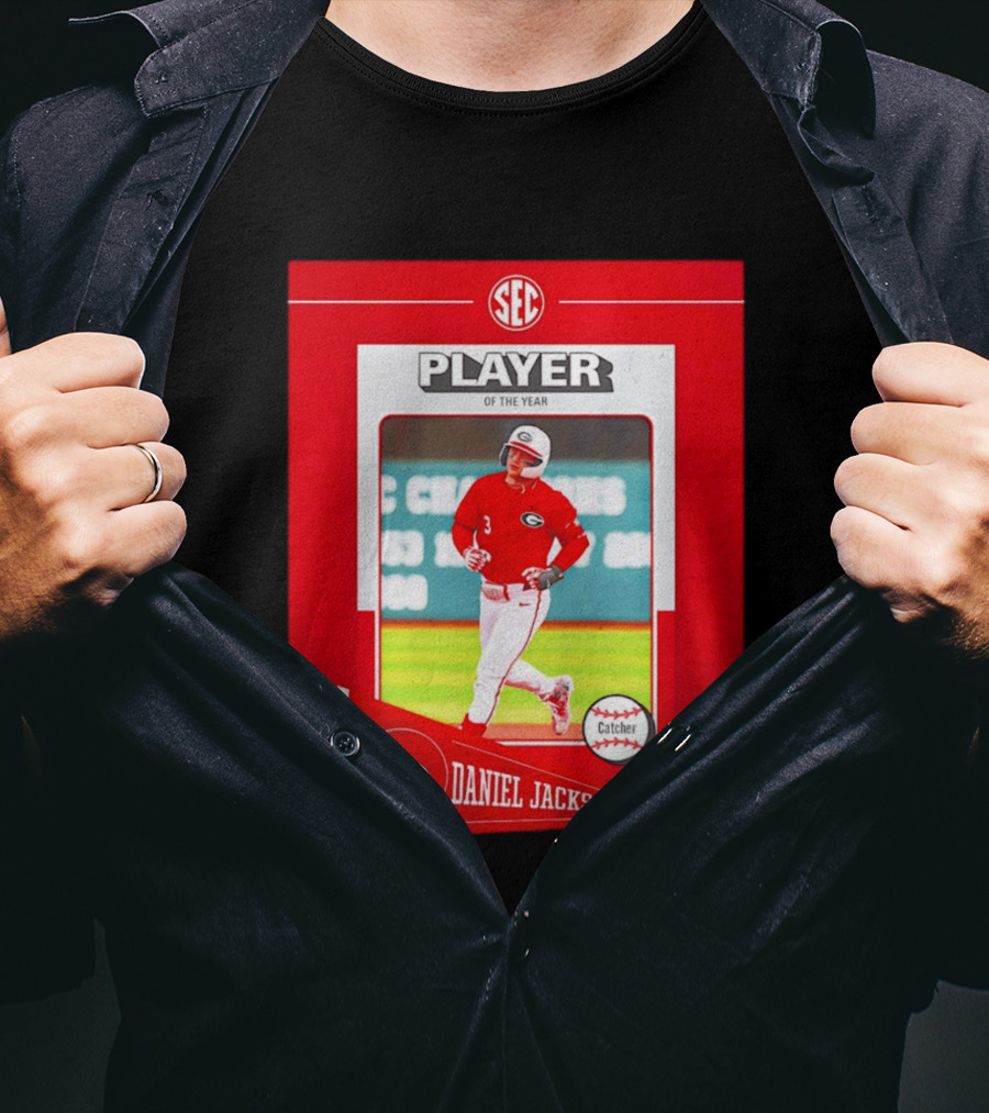 SEC Player Of The Year Daniel Jackson Catcher Georgia 2026 T-Shirt