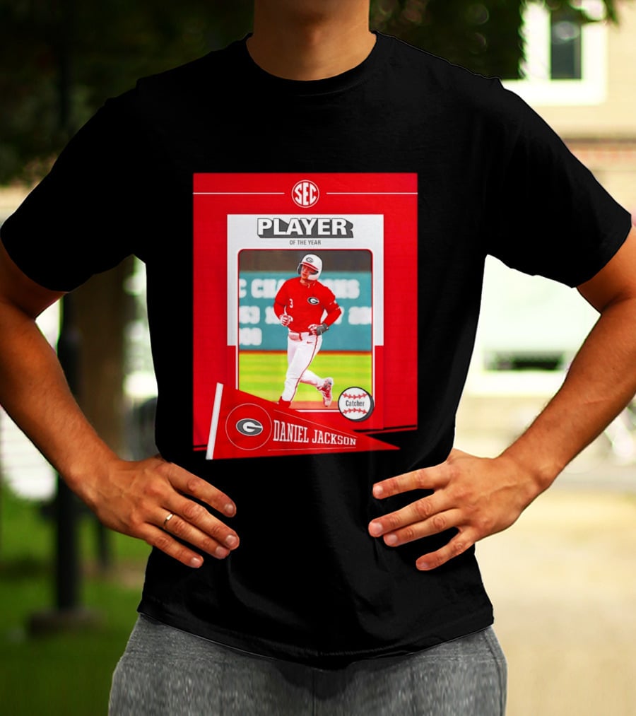 SEC Player Of The Year Daniel Jackson Catcher Georgia 2026 T-Shirt