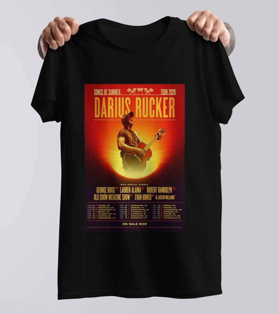 Darius Rucker Songs Of Summer Tour 2026 With Special Guests T-Shirt