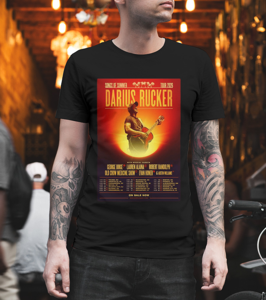 Darius Rucker Songs Of Summer Tour 2026 With Special Guests T-Shirt