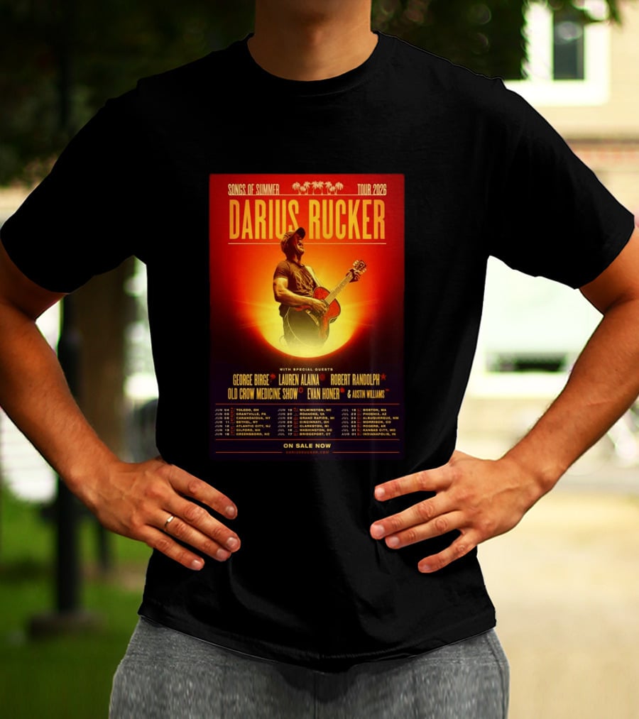 Darius Rucker Songs Of Summer Tour 2026 With Special Guests T-Shirt