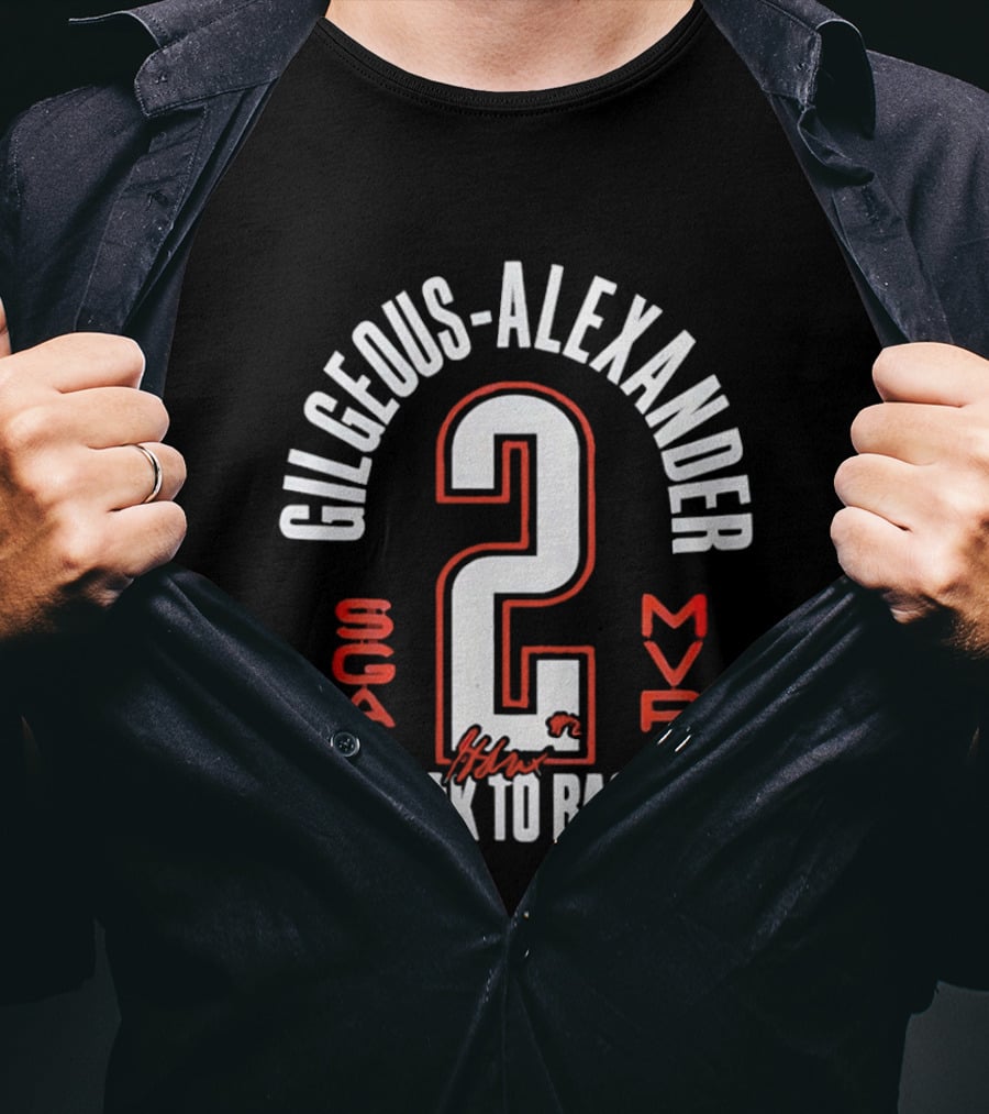 Gilgeous Alexander 2 MVP Back To Back SGA T-Shirt