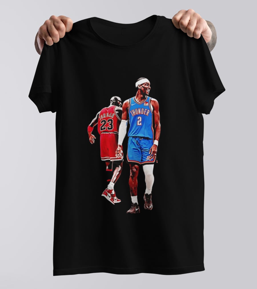 Shai Gilgeous Alexander Thunder Back 2 Back MVP SGA Pay 2026 Jordan 23 OKC T-Shirt