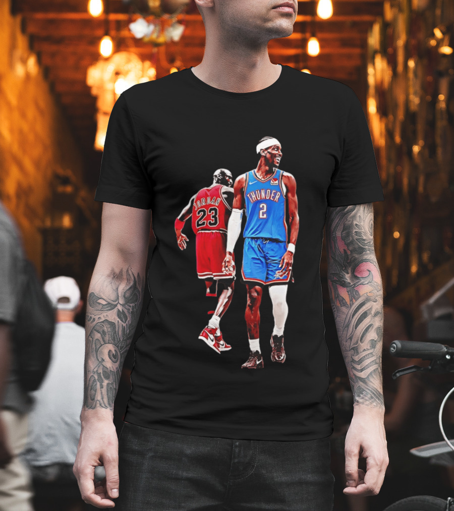 Shai Gilgeous Alexander Thunder Back 2 Back MVP SGA Pay 2026 Jordan 23 OKC T-Shirt