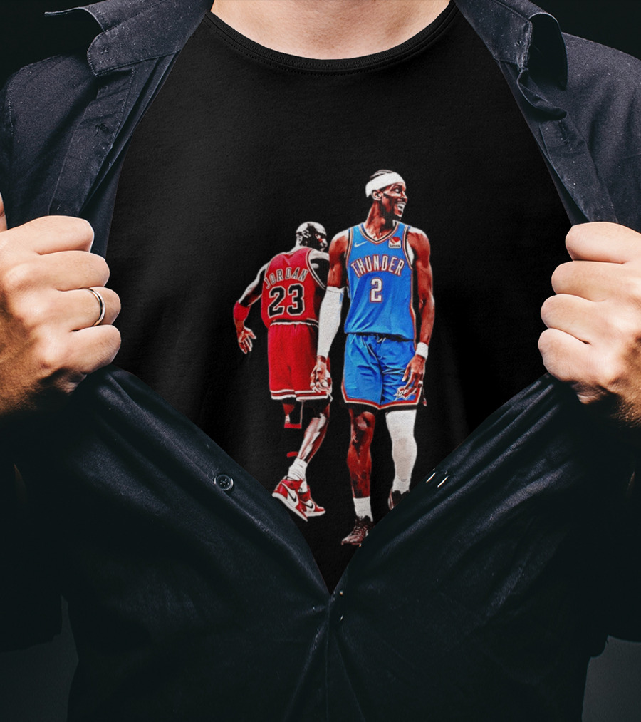 Shai Gilgeous Alexander Thunder Back 2 Back MVP SGA Pay 2026 Jordan 23 OKC T-Shirt