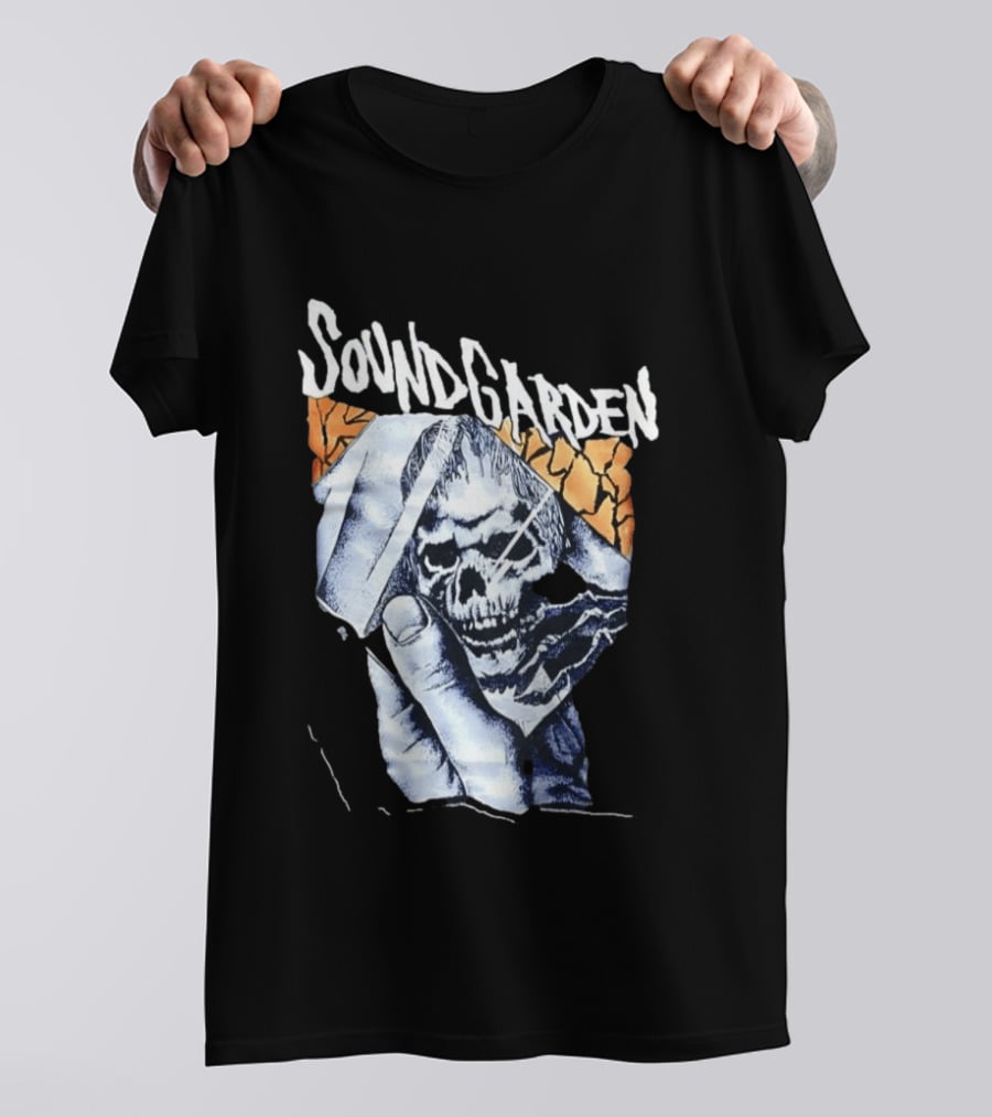 Soundgarden Skull Hand Broken Glass T-Shirt