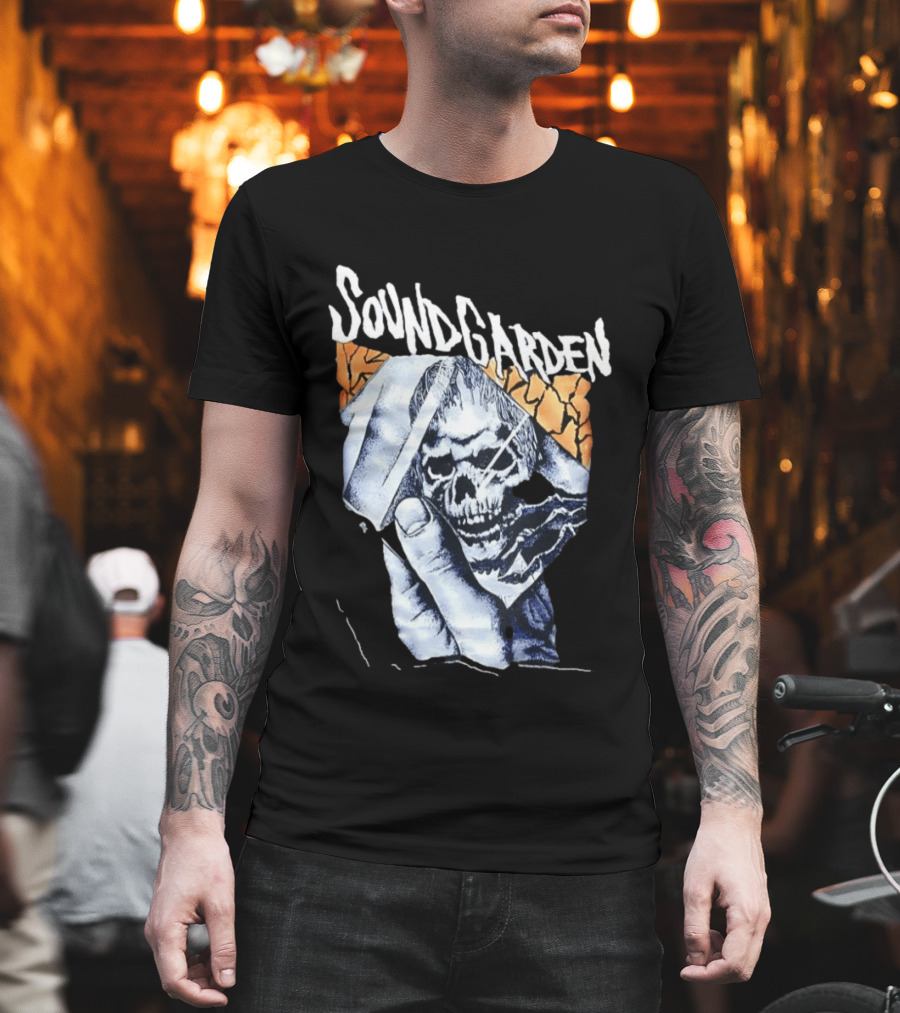 Soundgarden Skull Hand Broken Glass T-Shirt