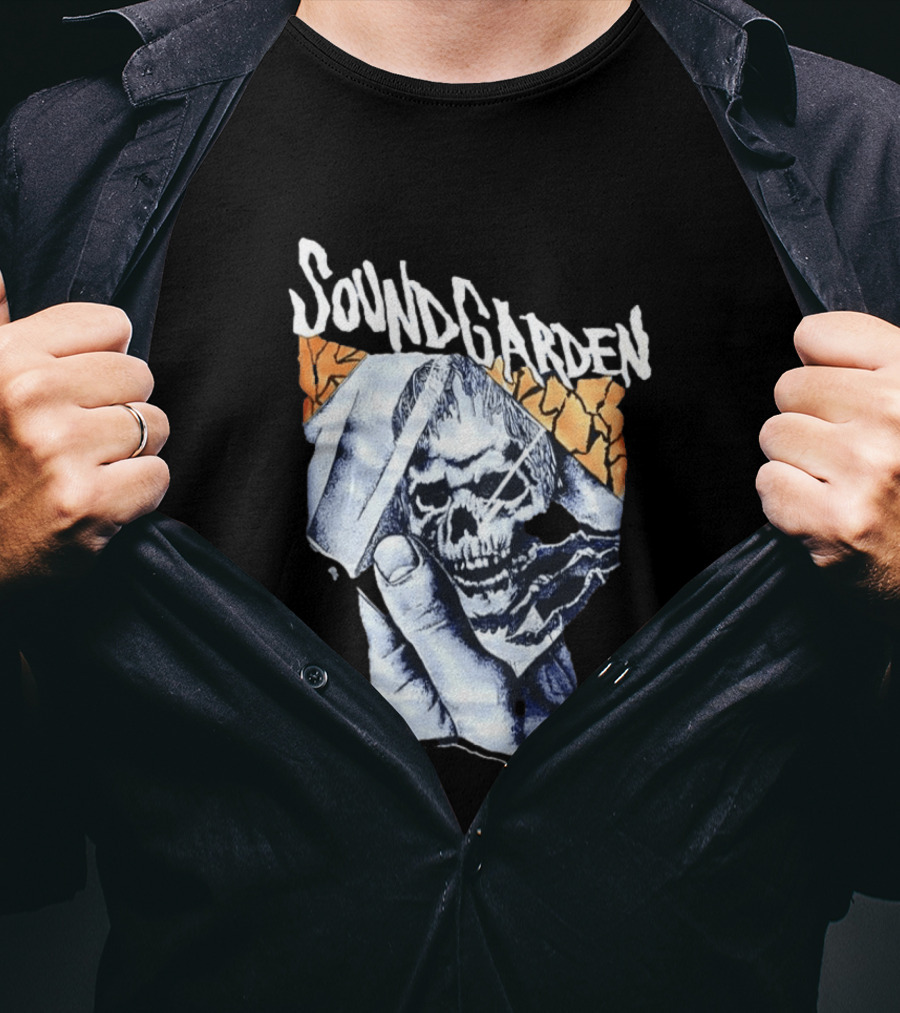 Soundgarden Skull Hand Broken Glass T-Shirt