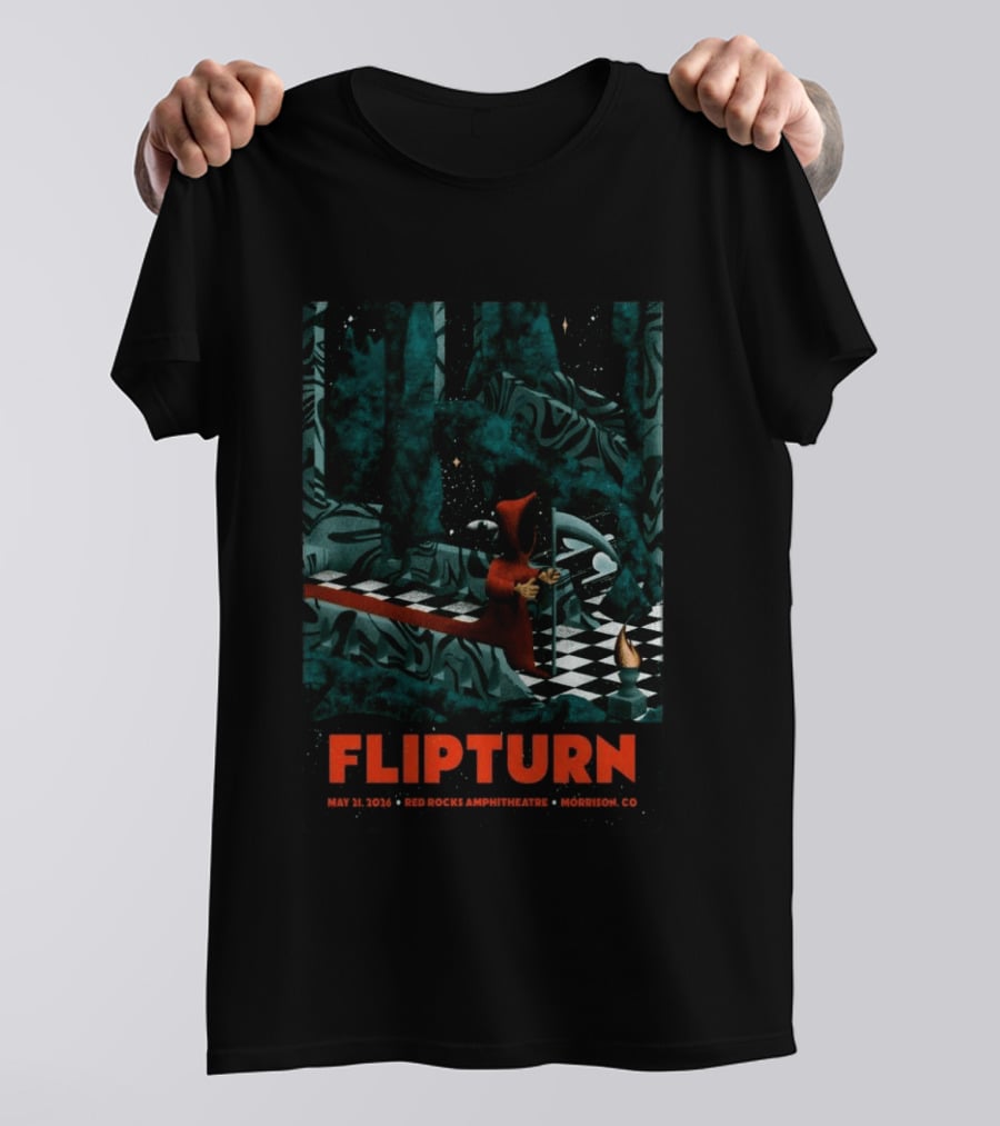FlipTurn May 21 2026 Red Rocks Amphitheatre Morrison CO T-Shirt
