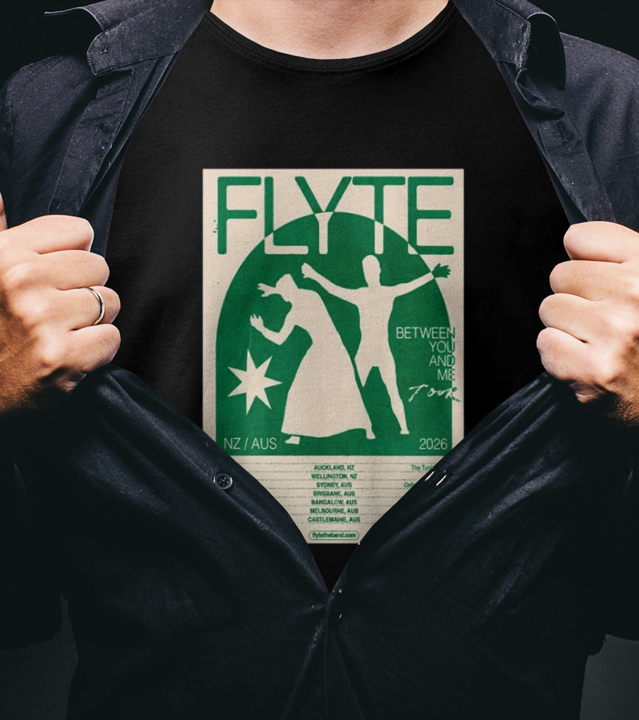 Flyte Between You And Me Tour NZ AUS 2026 T-Shirt