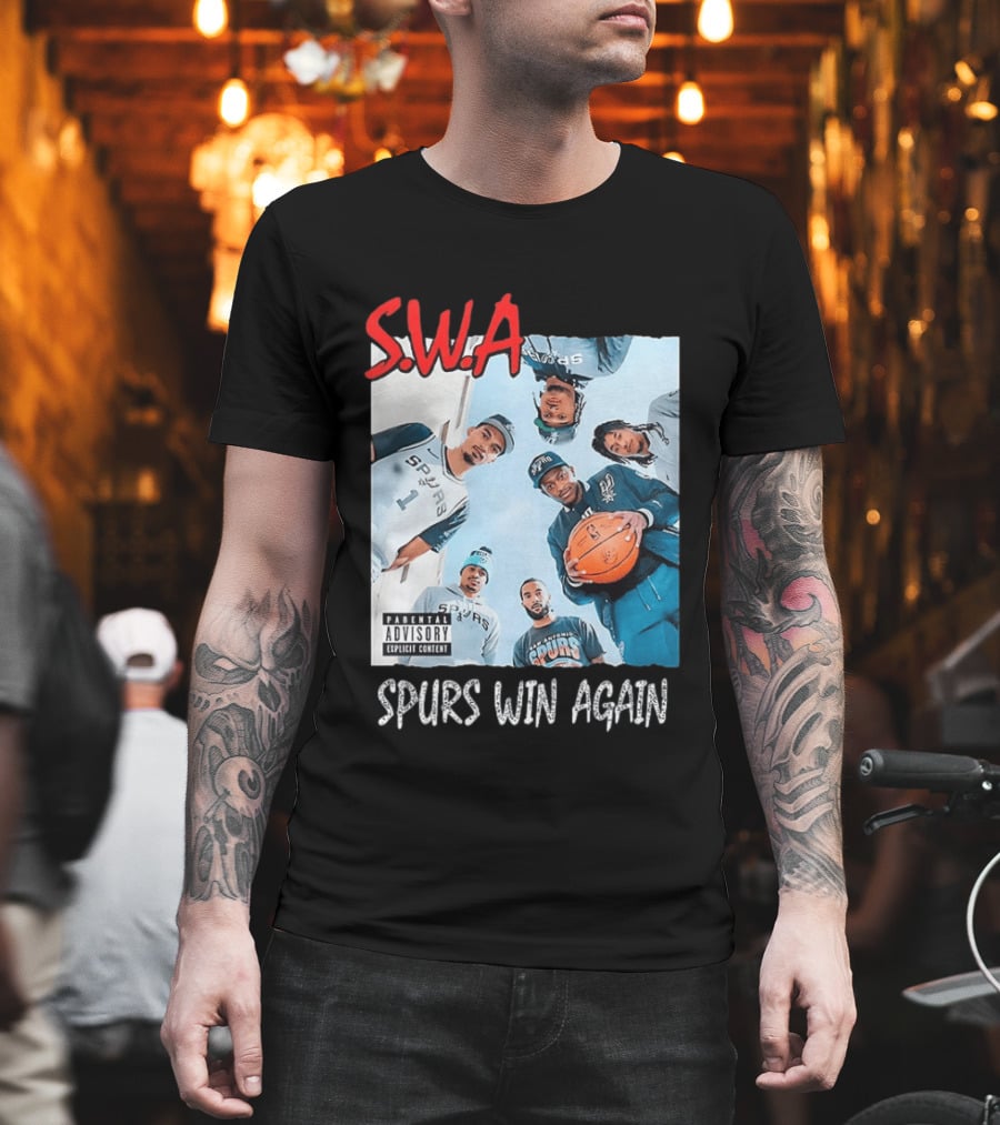 SWA Spurs Win Again San Antonio Spurs Straight Outta Compton T-Shirt