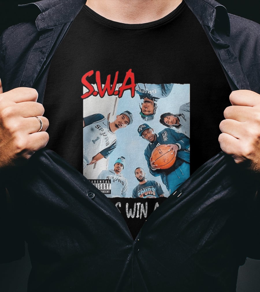 SWA Spurs Win Again San Antonio Spurs Straight Outta Compton T-Shirt