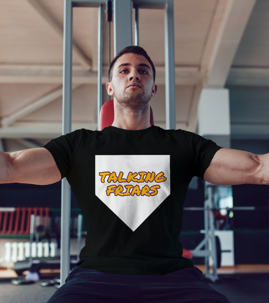 Talking Friars 2026 Baseball Home Plate Marker T-Shirt