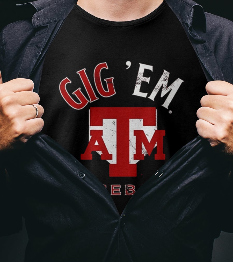 Texas A&M Gig 'Em Baseball Home Plate T-Shirt