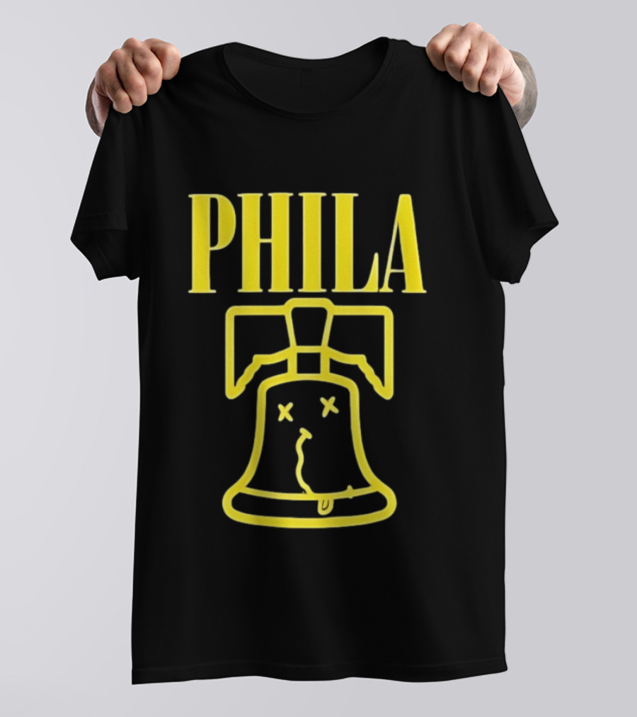 Phila Liberty Bell Icon With Smells Like Philly Spirit T-Shirt