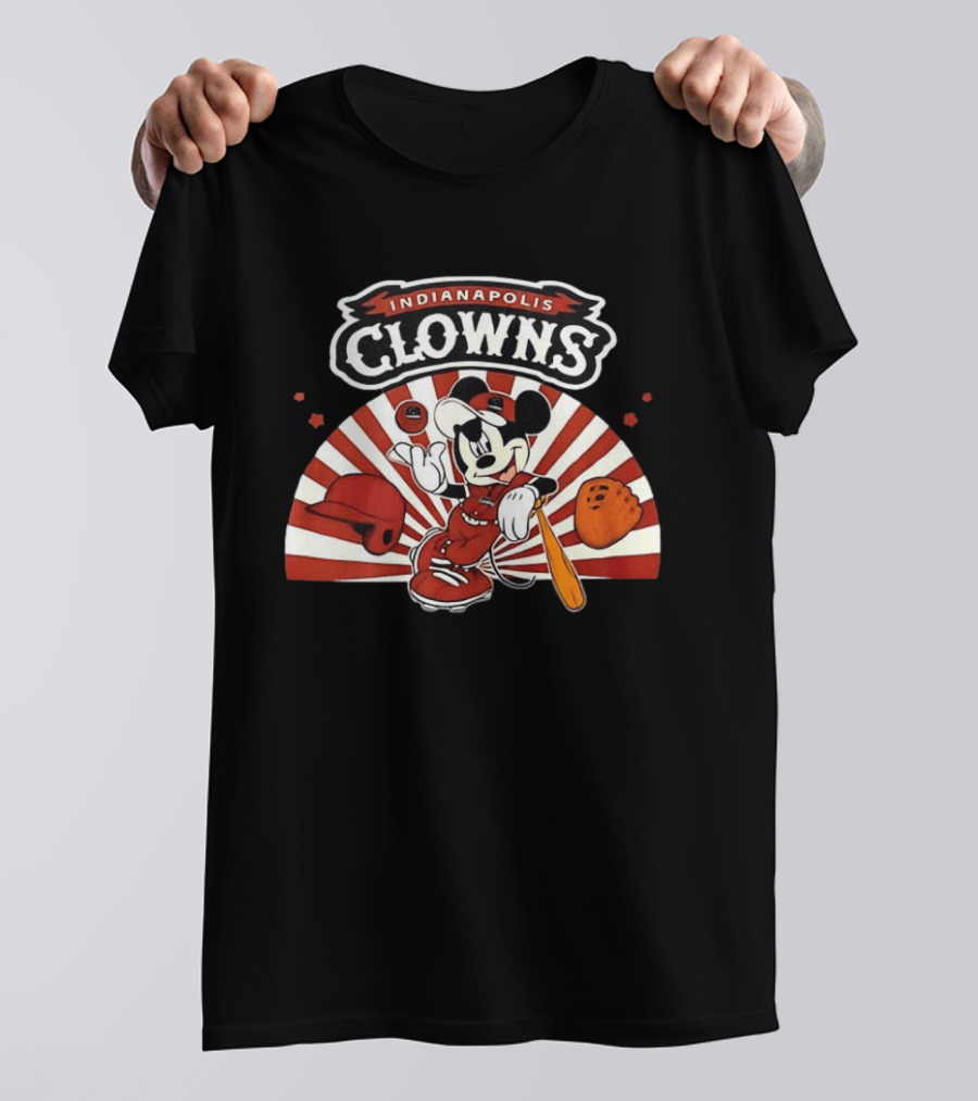 Indianapolis Clowns Mickey Mouse Baseball 2026 Vintage Style Sports Team T-Shirt