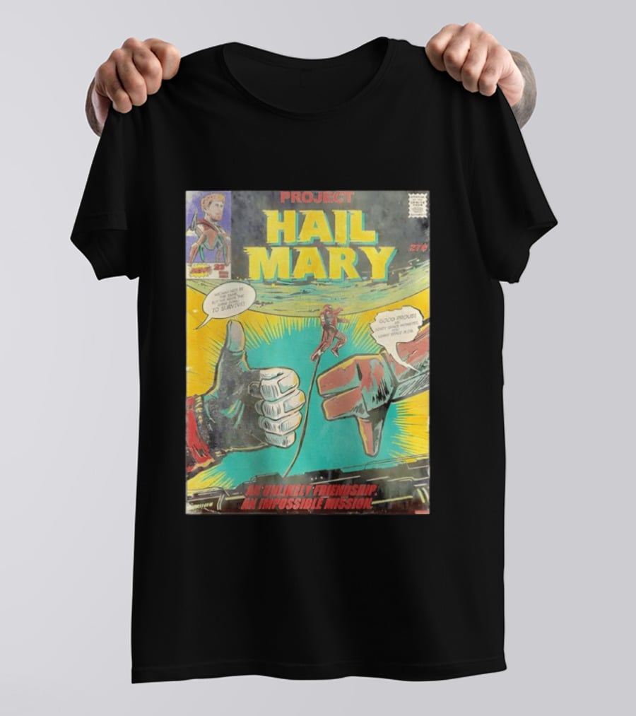 Project Hail Mary Comic Cover An Unlikely Friendship An Impossible Mission T-Shirt