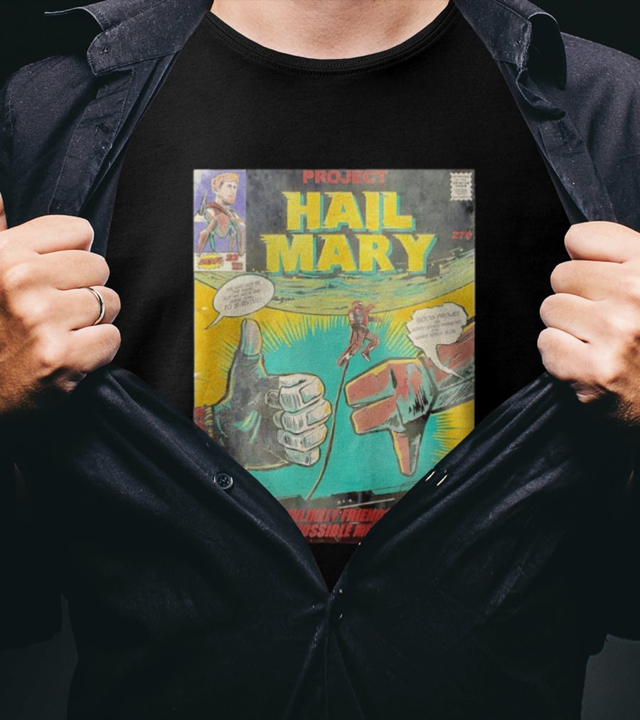 Project Hail Mary Comic Cover An Unlikely Friendship An Impossible Mission T-Shirt