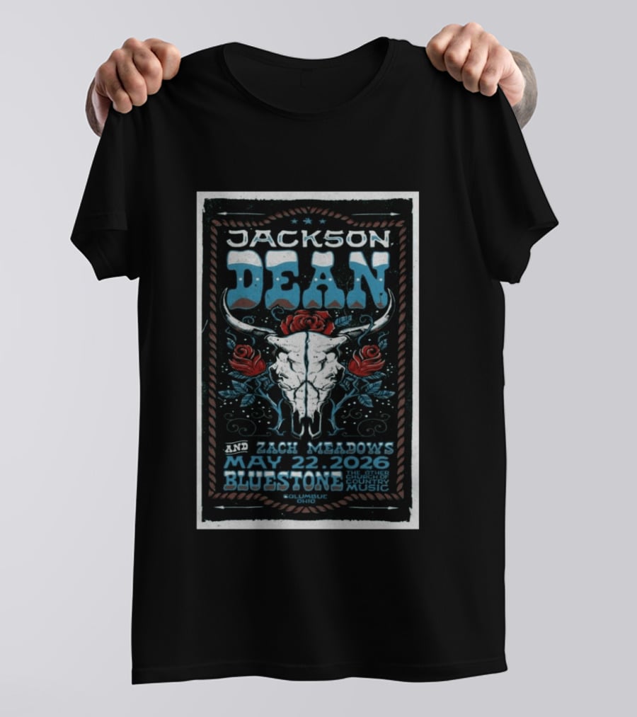 Jackson Dean And Zach Meadows Concert Columbus May 22 2026 Bluestone T-Shirt