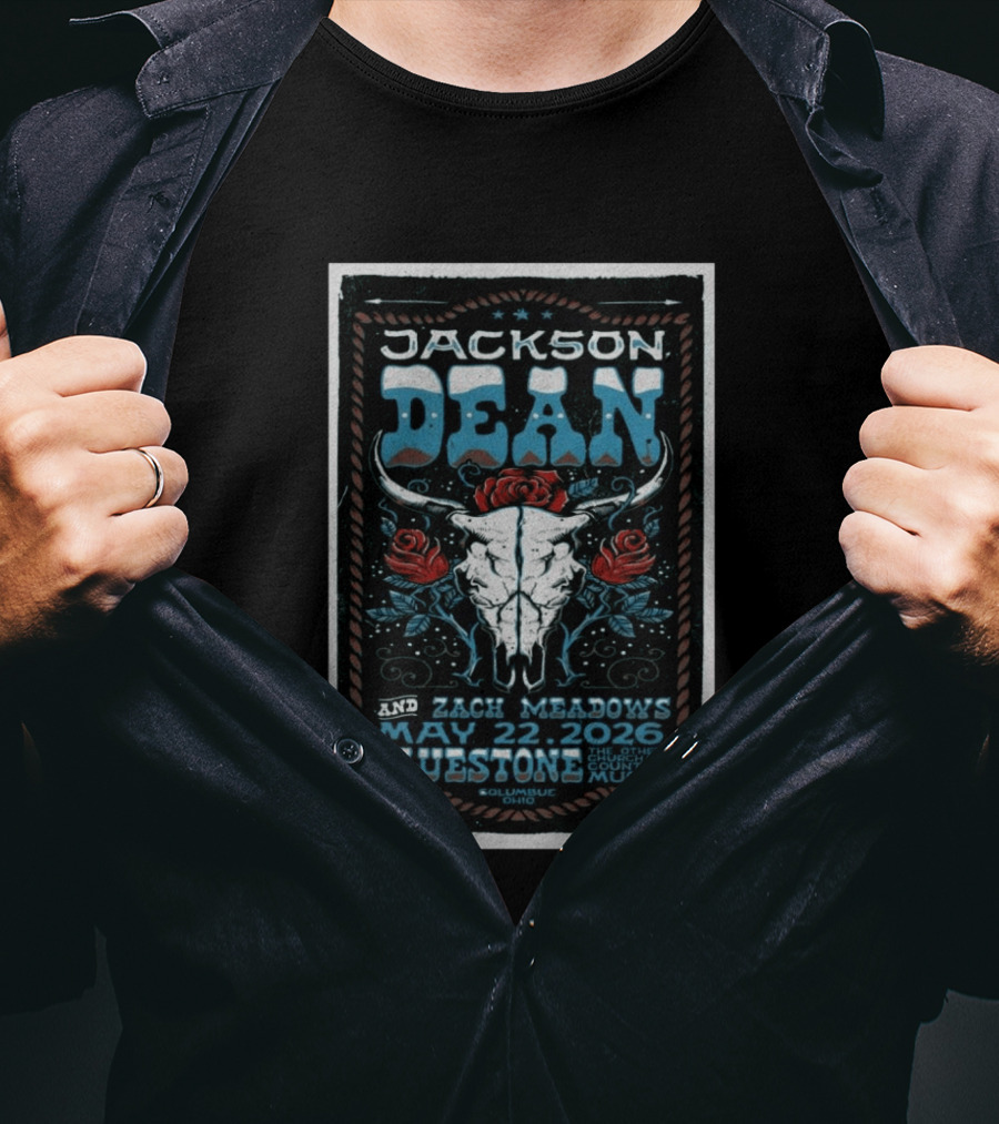 Jackson Dean And Zach Meadows Concert Columbus May 22 2026 Bluestone T-Shirt