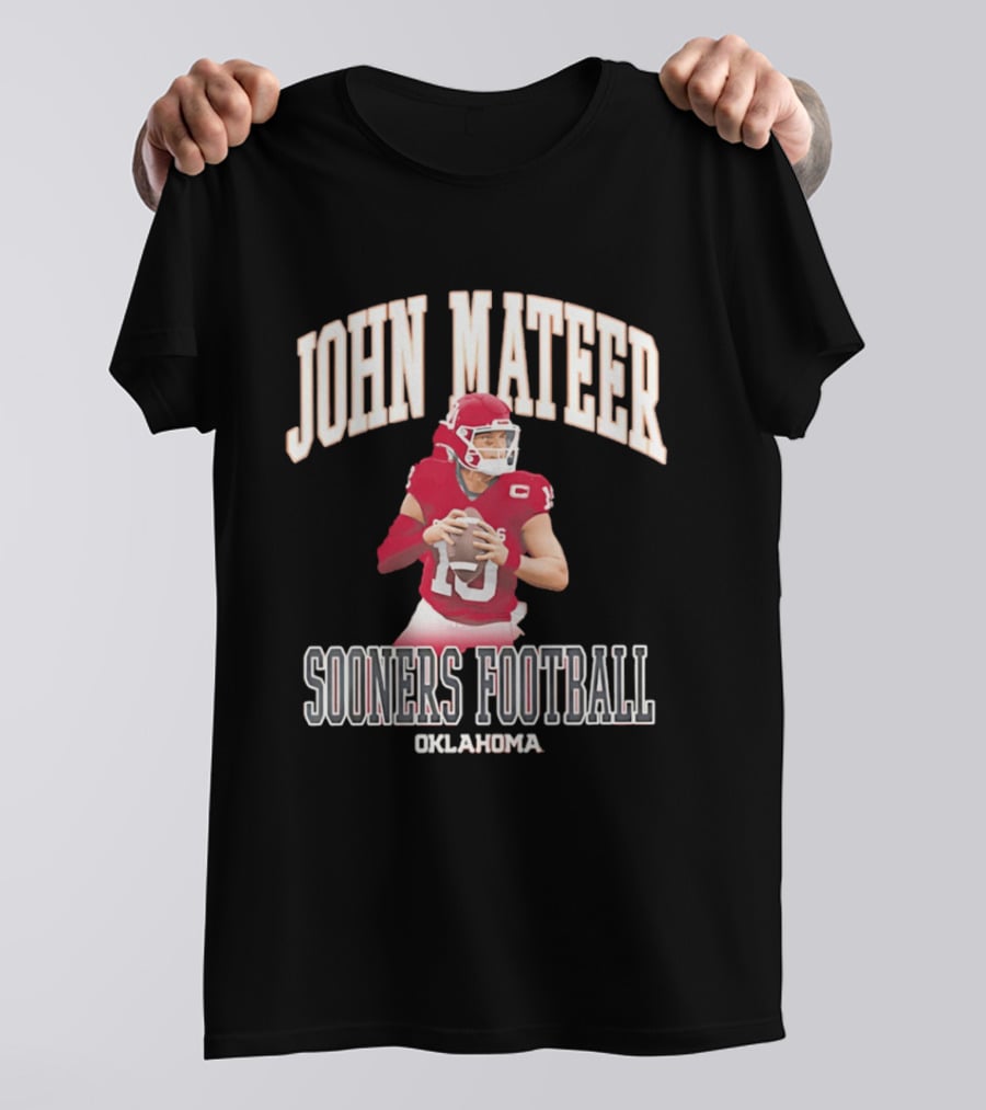 John Mateer Oklahoma Sooners Football Quarterback Player T-Shirt