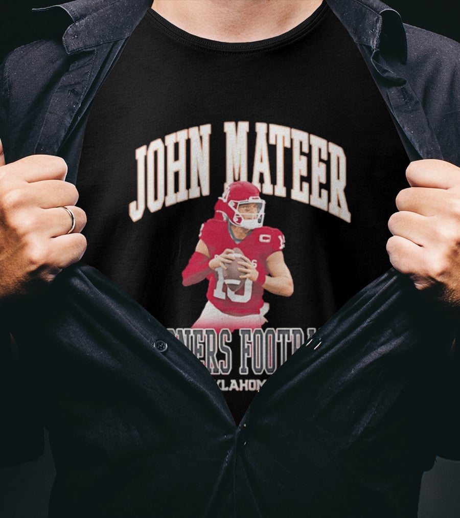 John Mateer Oklahoma Sooners Football Quarterback Player T-Shirt