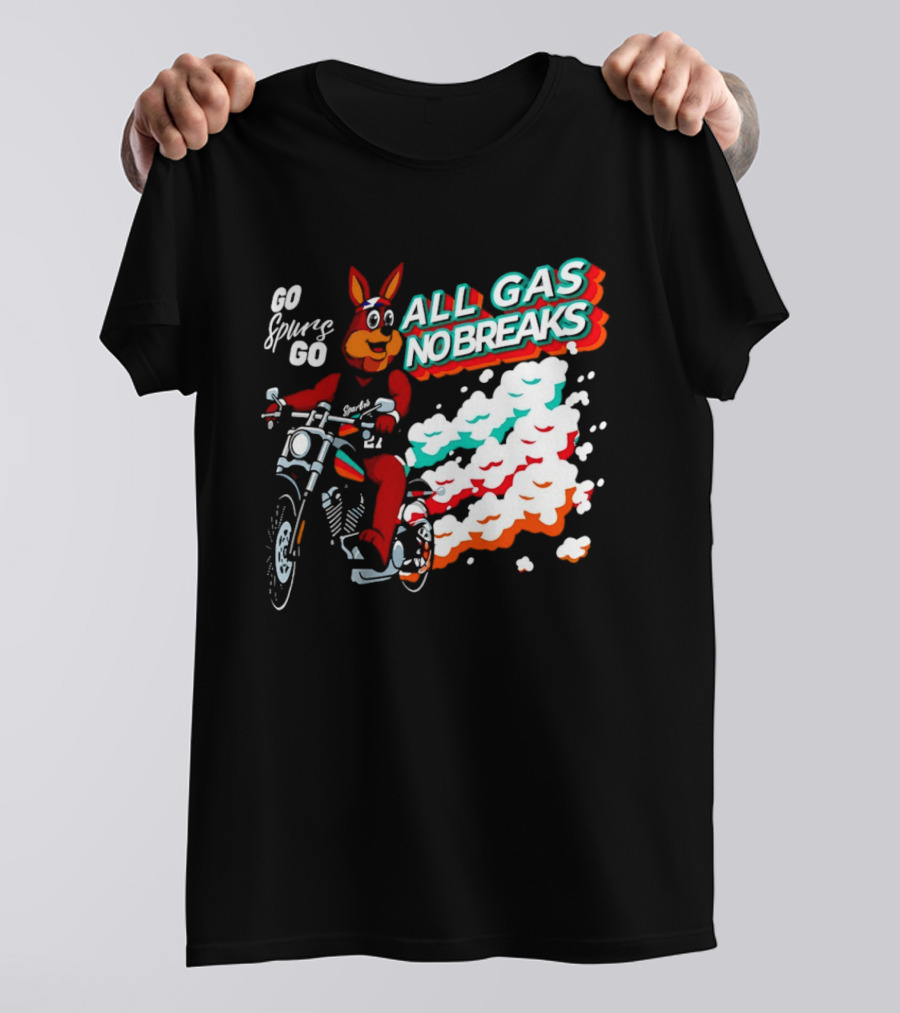 San Antonio Spurs Coyote Go Spurs Go All Gas No Breaks T-Shirt