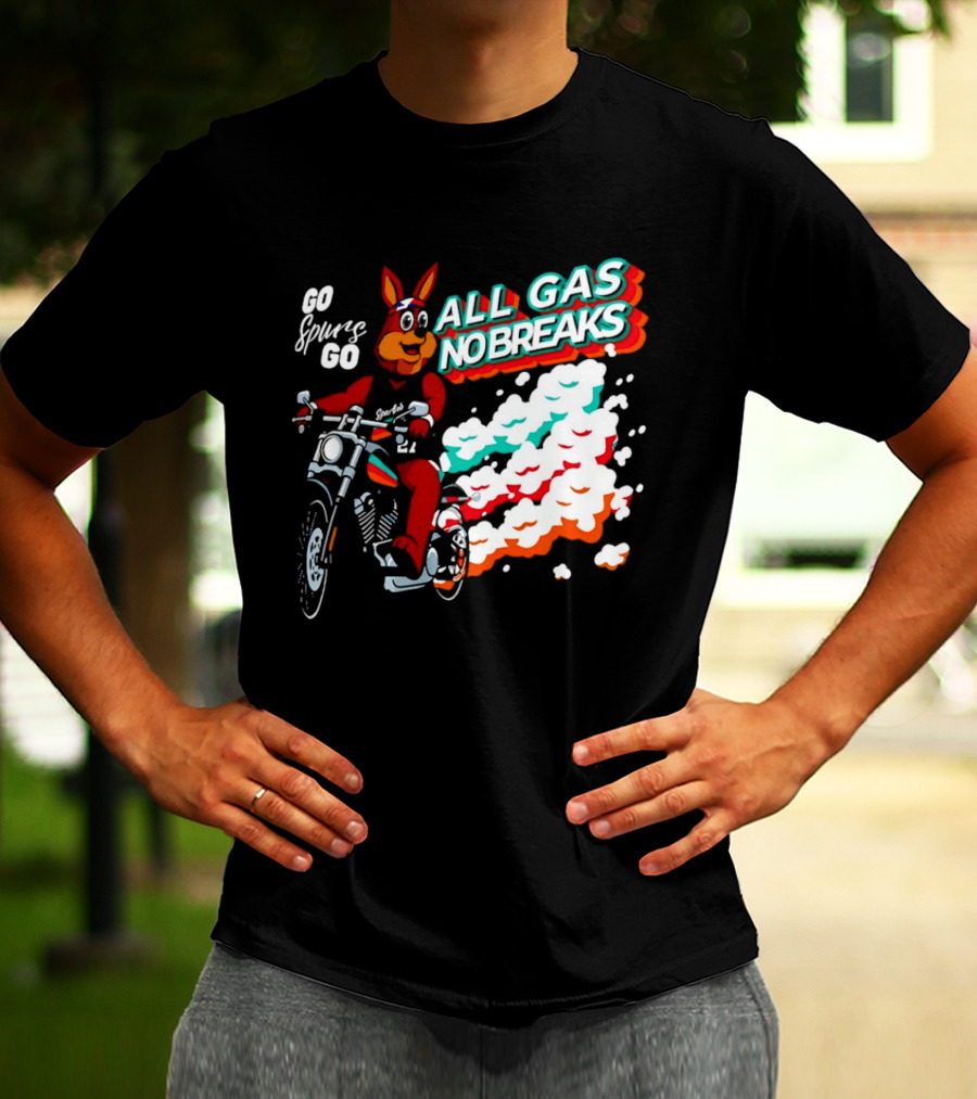 San Antonio Spurs Coyote Go Spurs Go All Gas No Breaks T-Shirt