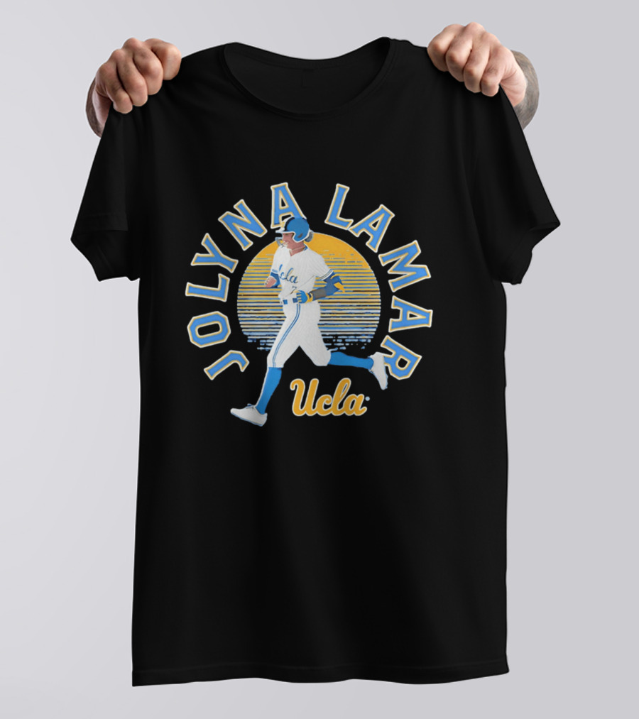 Jolyna Lamar UCLA Baseball Retro Sunset T-Shirt