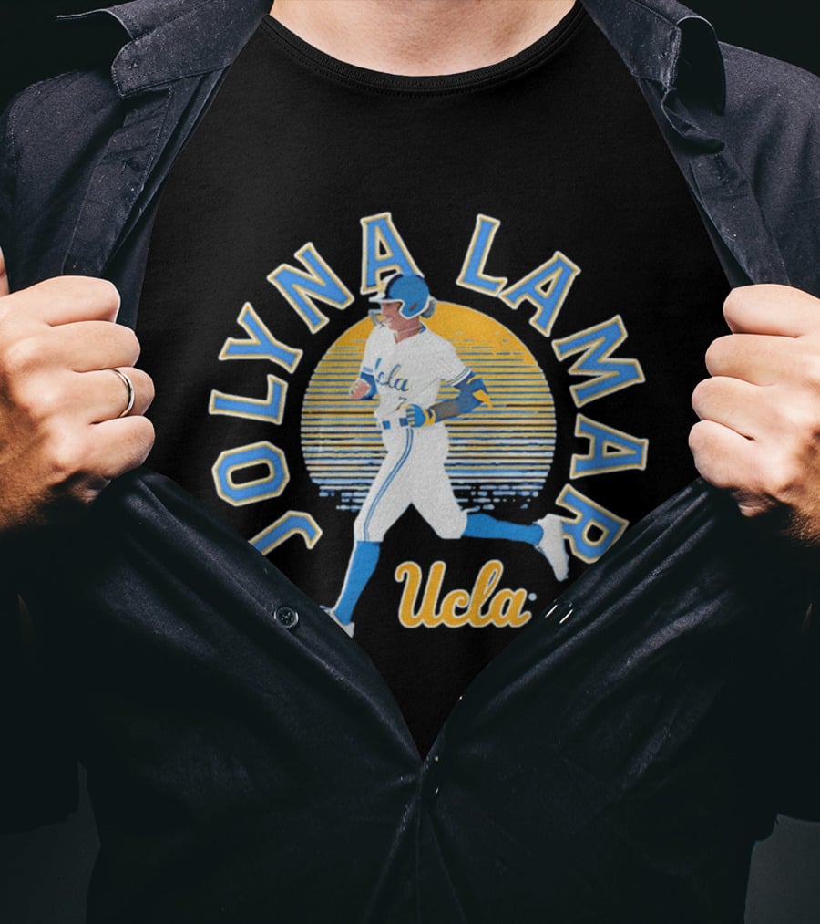 Jolyna Lamar UCLA Baseball Retro Sunset T-Shirt