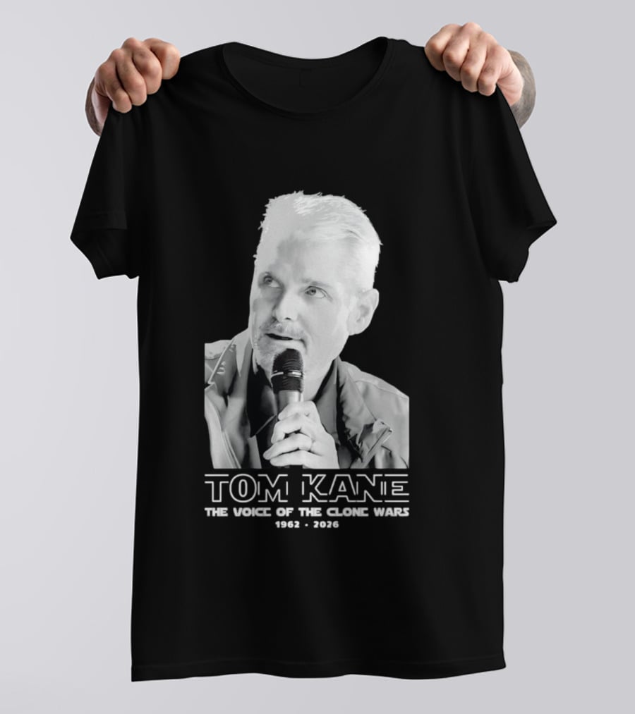 Tom Kane The Voice Of The Clone Wars 1962 2021 Memorial T-Shirt