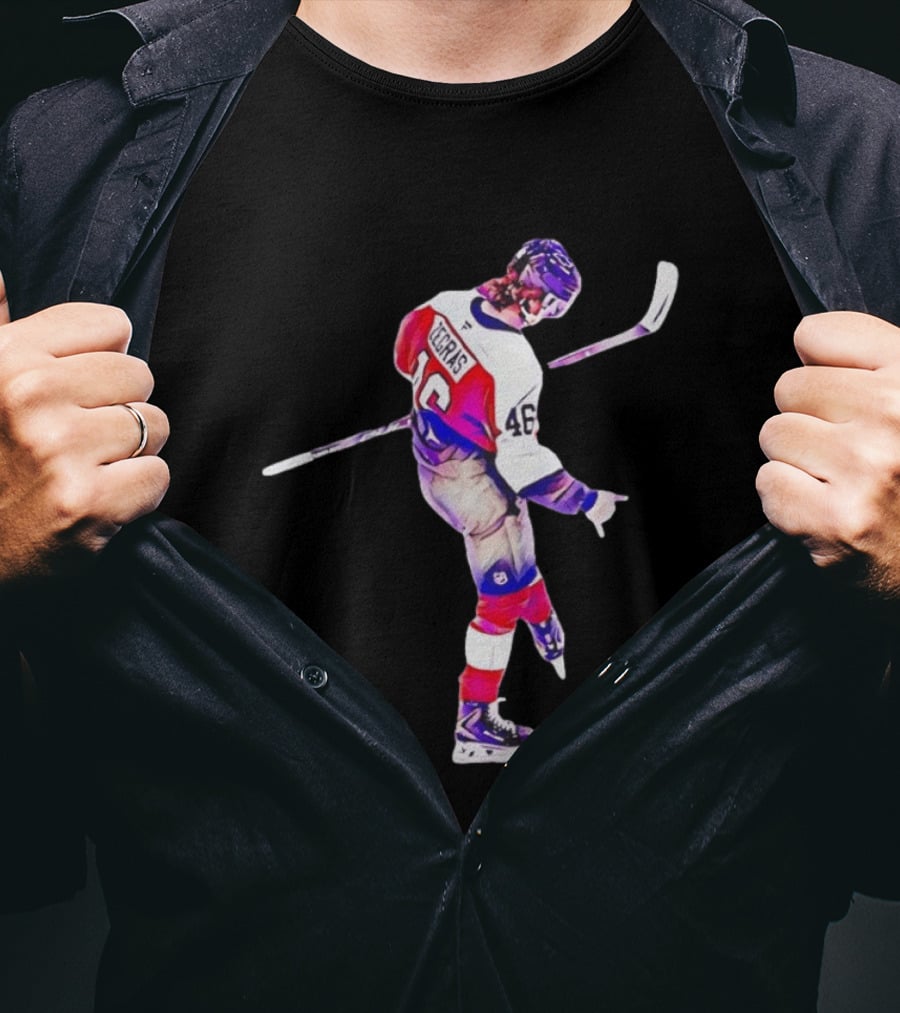 Trevor Zegras 46 Anaheim Ducks Hockey Celebration T-Shirt