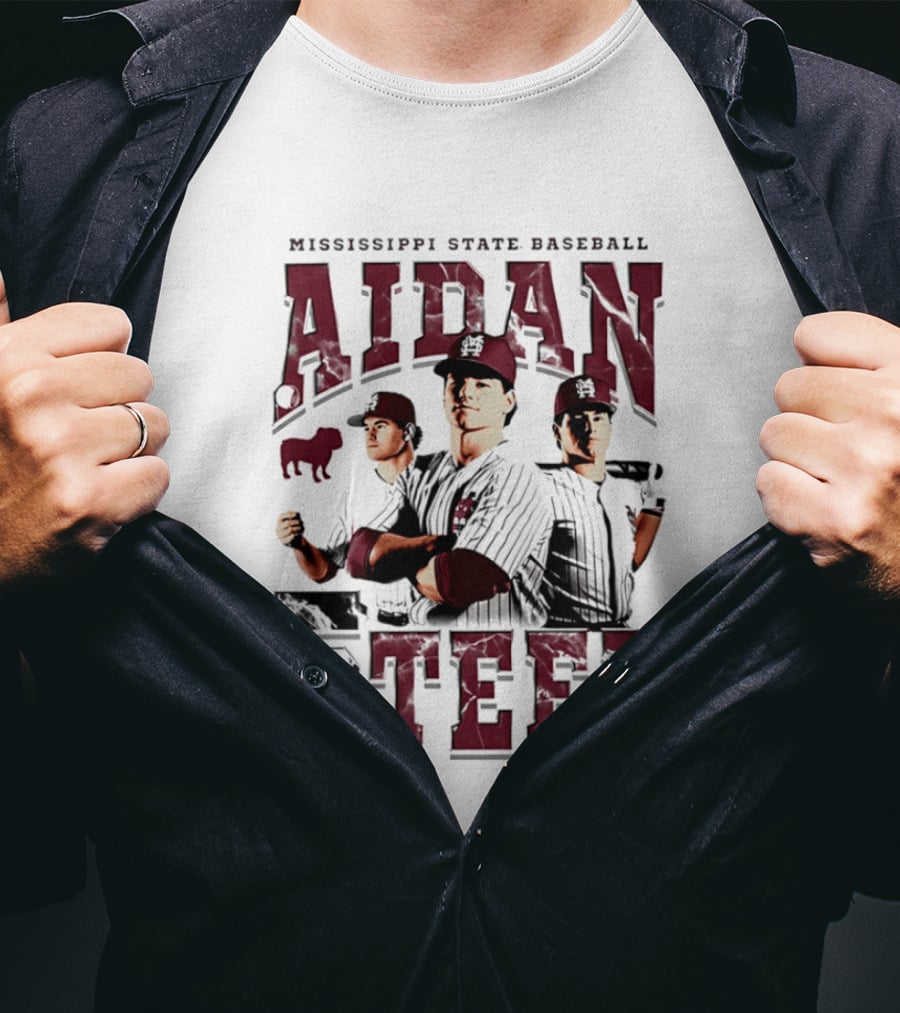 Mississippi State Baseball Aidan Teel 5 T-Shirt