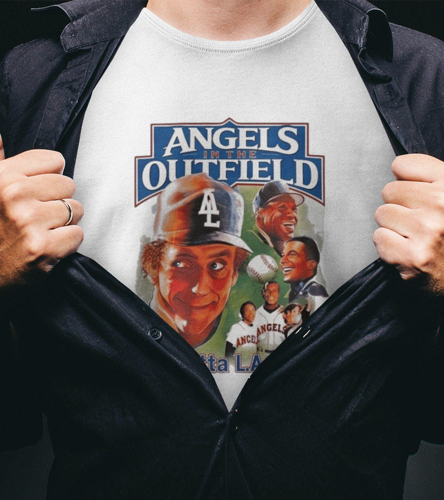Angels In The Outfield Baretta LA City Players Baseball Movie T-Shirt
