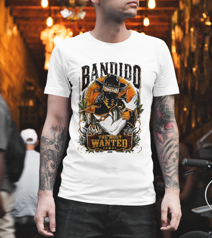 Bandido El Más Buscado The Most Wanted Cowboy Outlaw Western T-Shirt