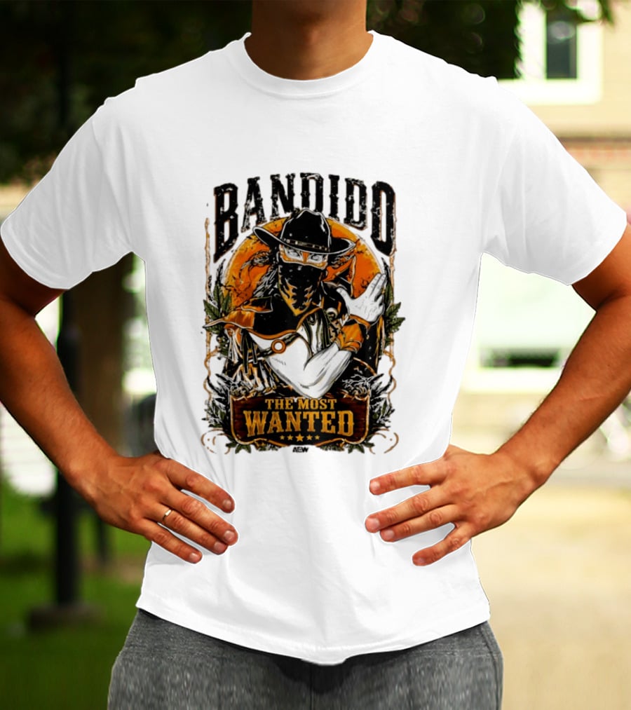 Bandido El Más Buscado The Most Wanted Cowboy Outlaw Western T-Shirt