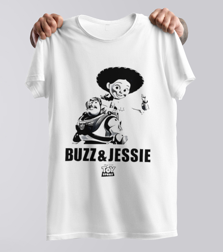 Buzz Lightyear Jessie Toy Story Disney Cartoon Characters T-Shirt