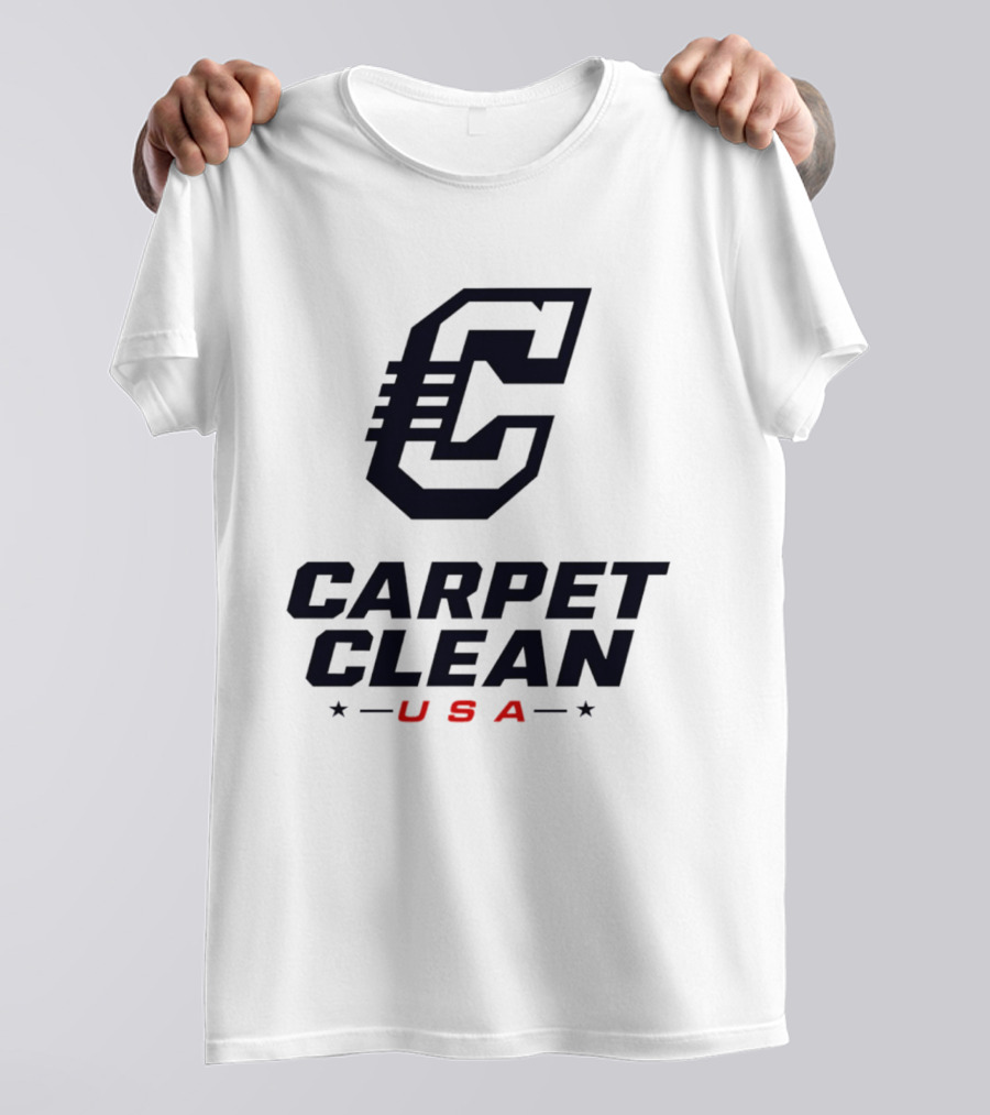 Carpet Clean USA C Logo Bold Lettering T-Shirt