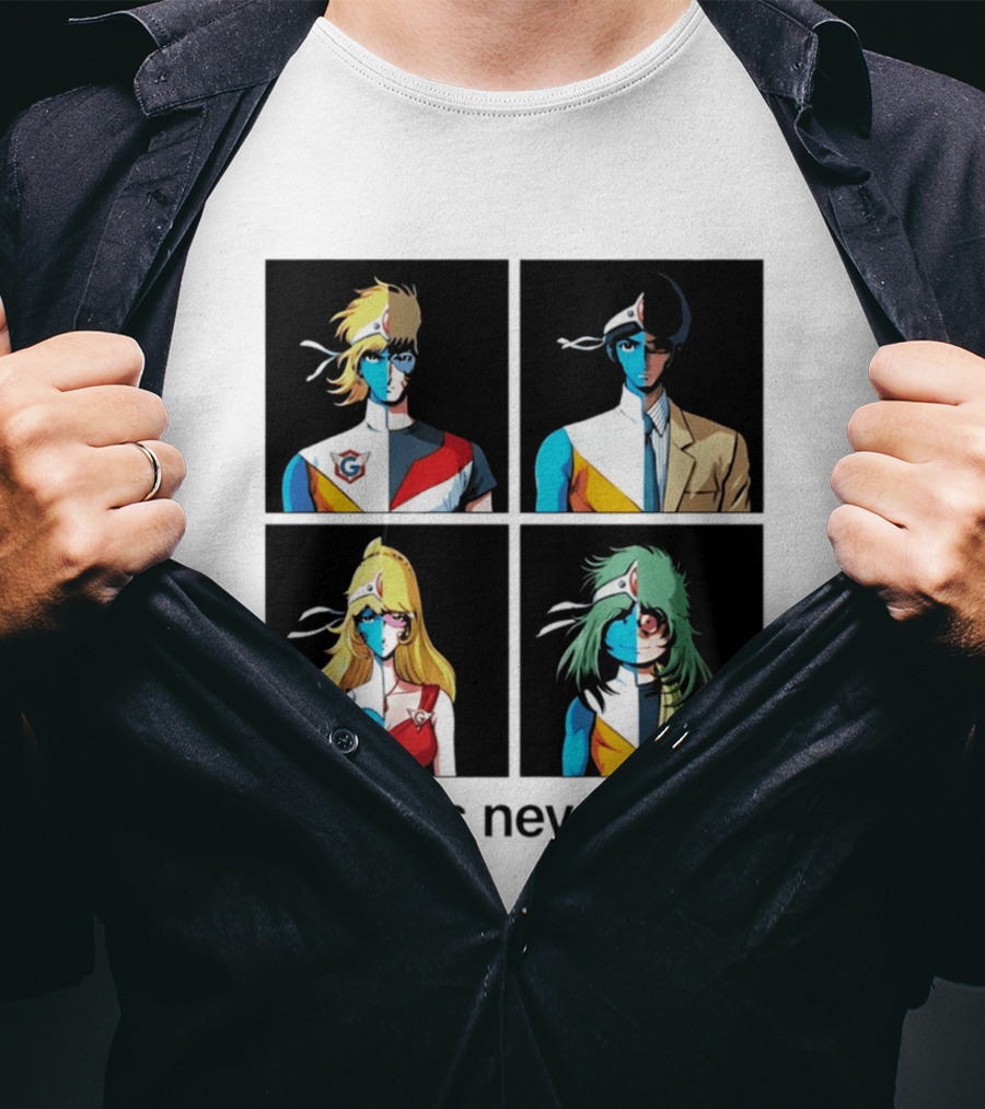 Crescendolls Work Is Never Over Daft Punk Interstella 5555 Characters T-Shirt