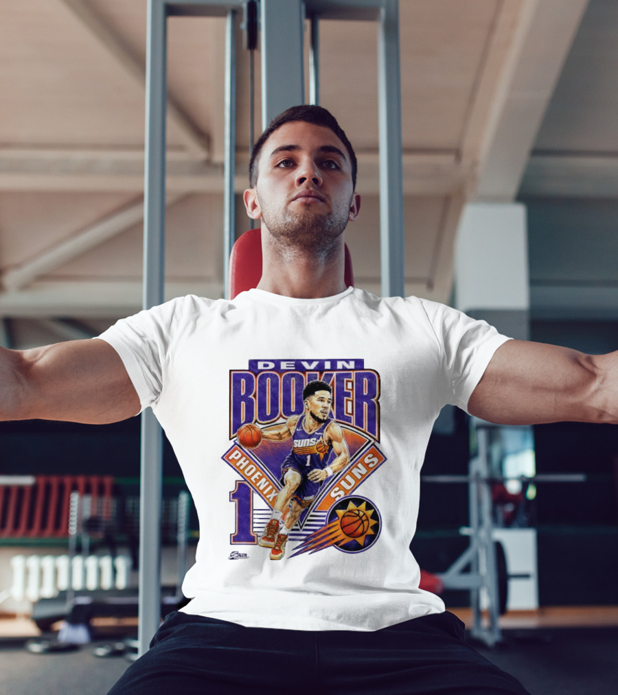 Devin Booker Phoenix Suns Basketball Number 1 Jersey T-Shirt