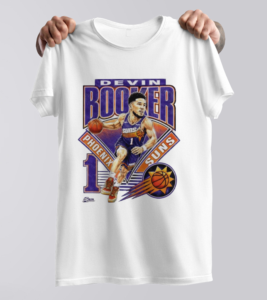 Devin Booker Phoenix Suns Basketball Number 1 Jersey T-Shirt