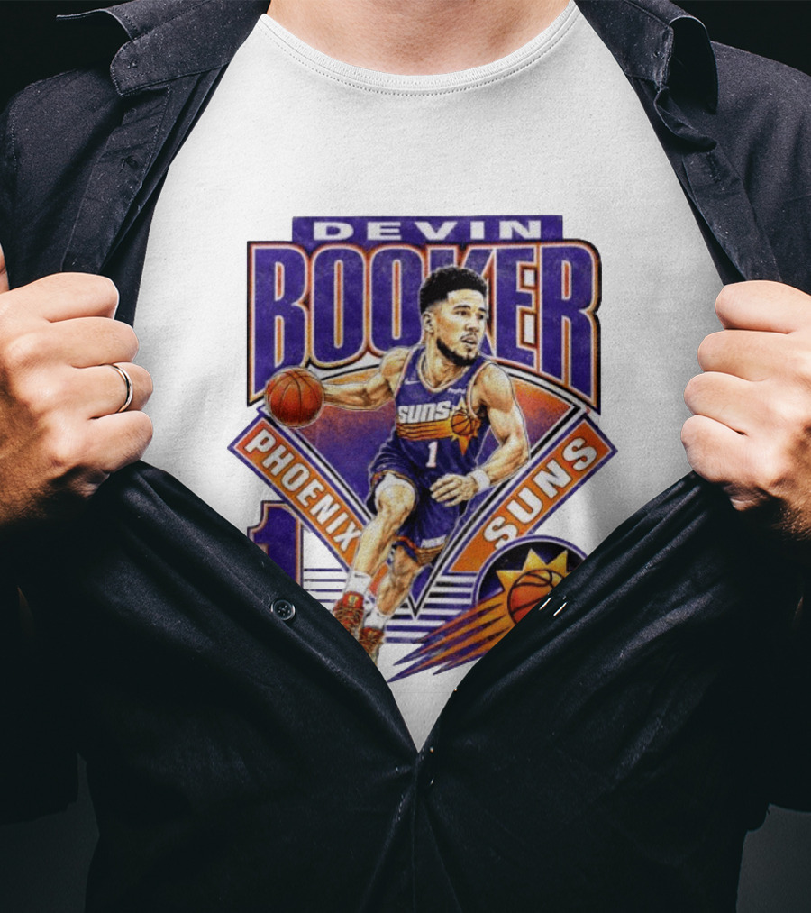 Devin Booker Phoenix Suns Basketball Number 1 Jersey T-Shirt