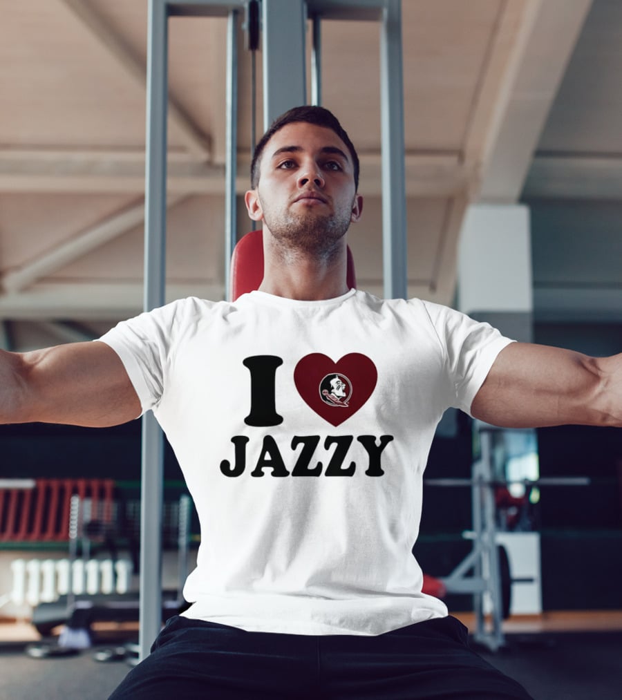 I Love Jazzy Florida State Heart Fan Pride T-Shirt