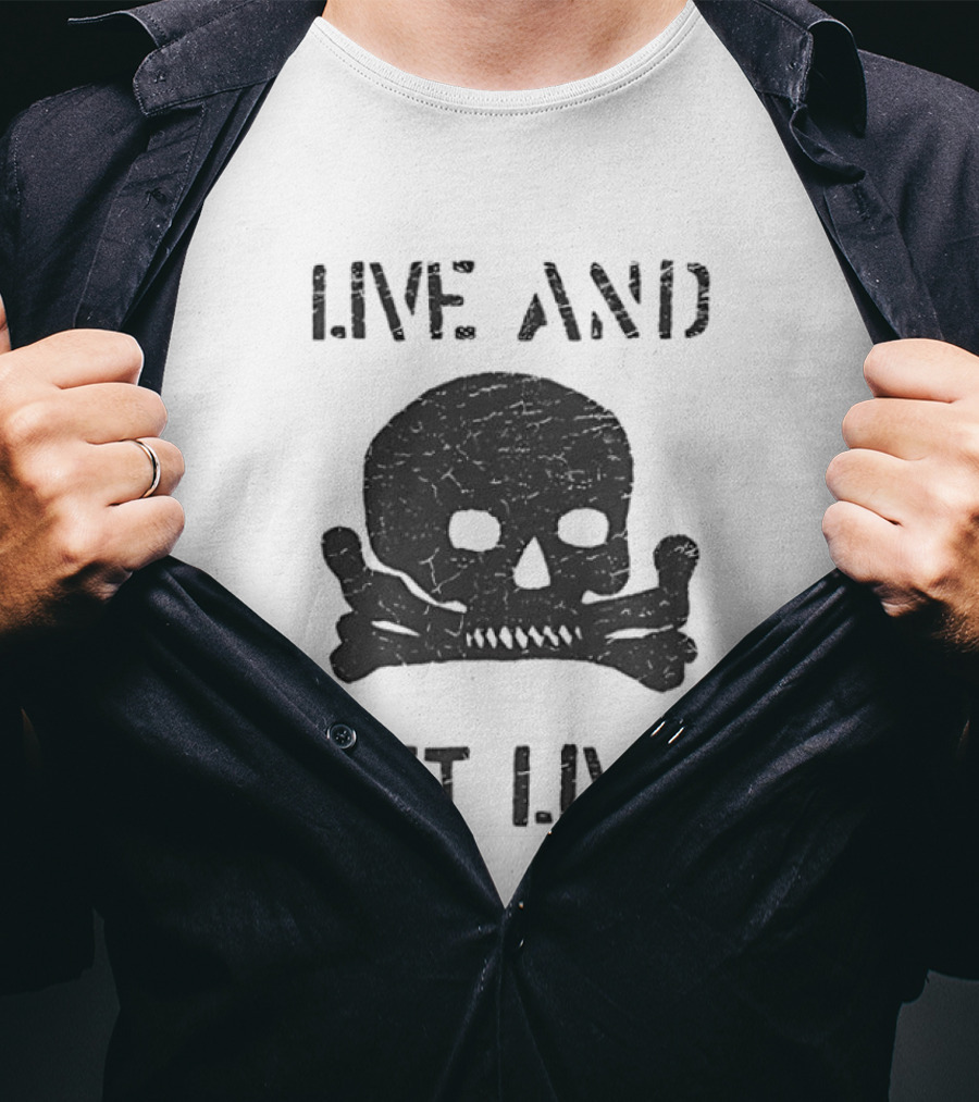 Live And Let Live Skull Crossbones Chase Adams T-Shirt
